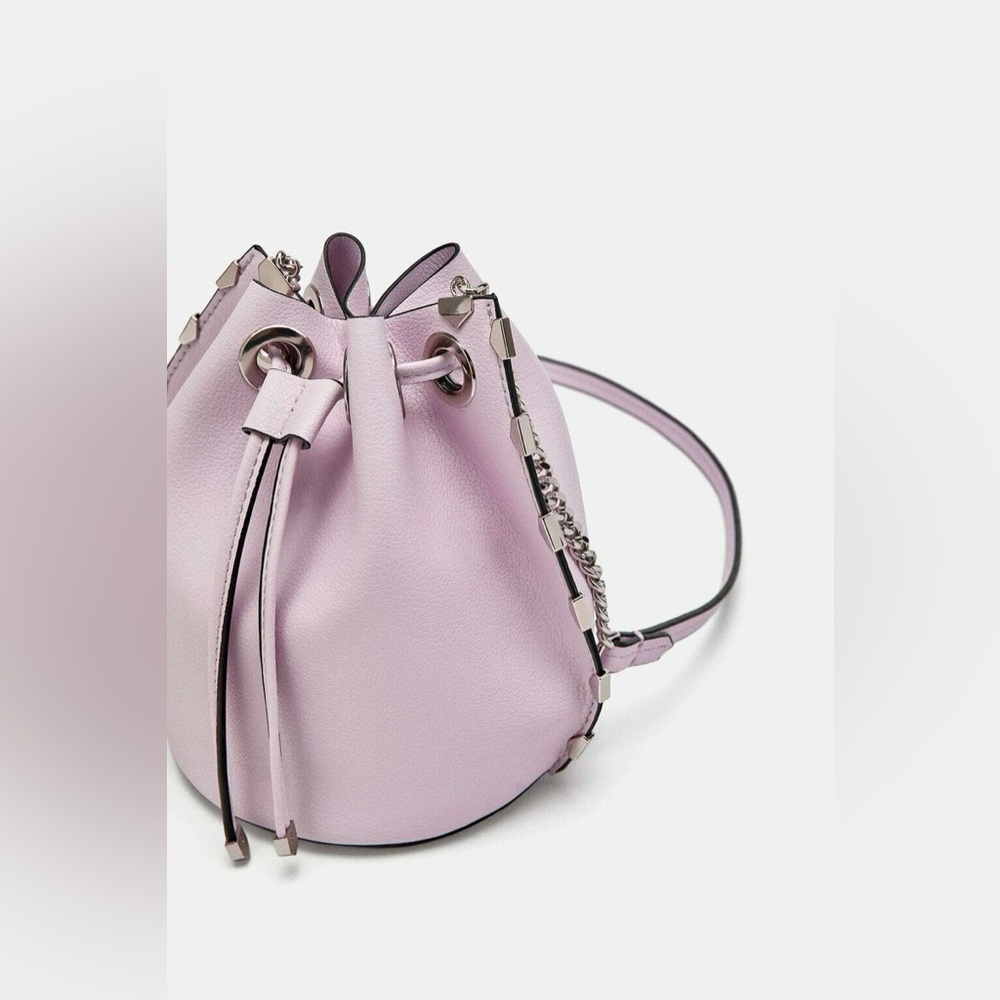 Zara Lavender Mini Bucket Bag
